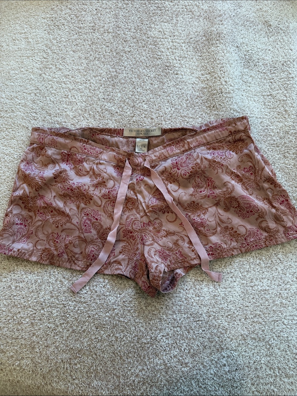 Vintage Victoria’s Secret 100% silk pj shorts
